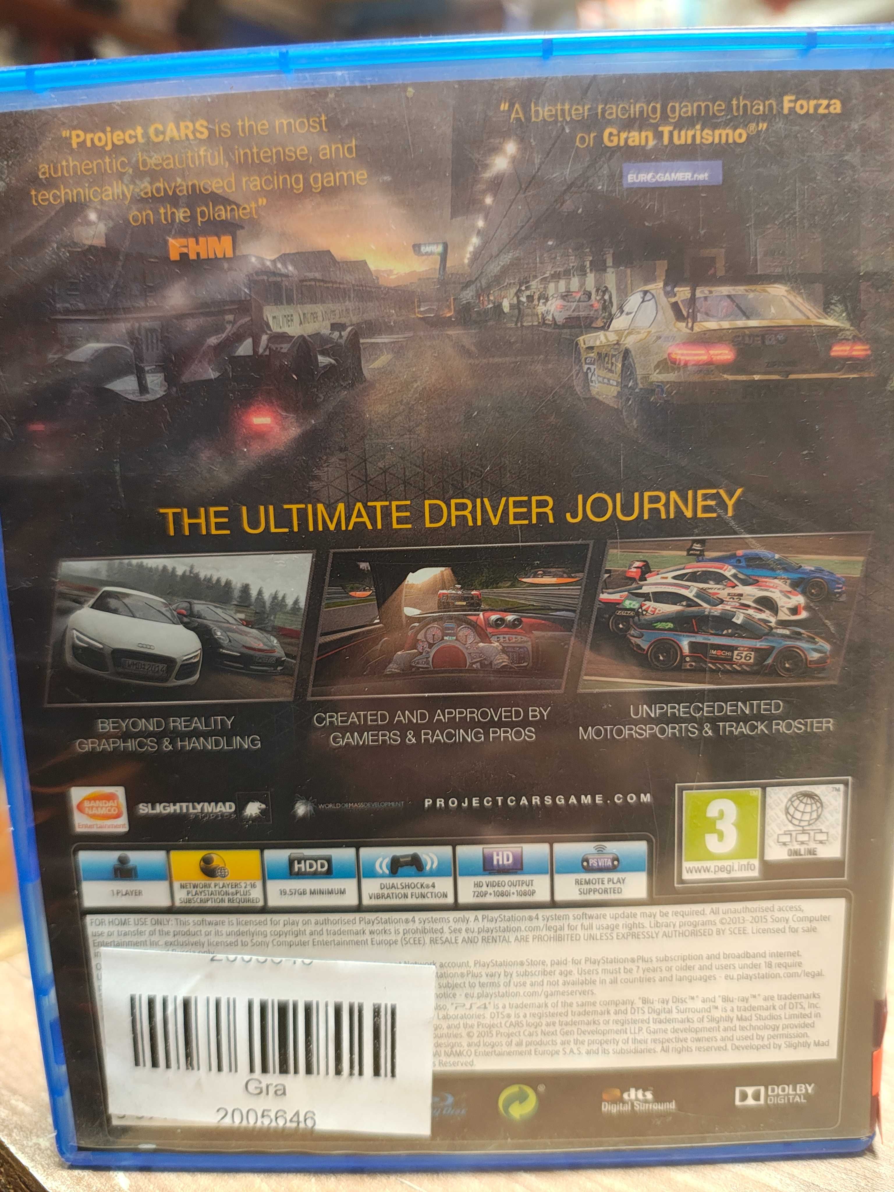 Project Cars PS4 PS5 BDB SklepRetroWWA Wysyłka Wymiana