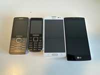 Telfony Samsung i LG (4 sztuki)