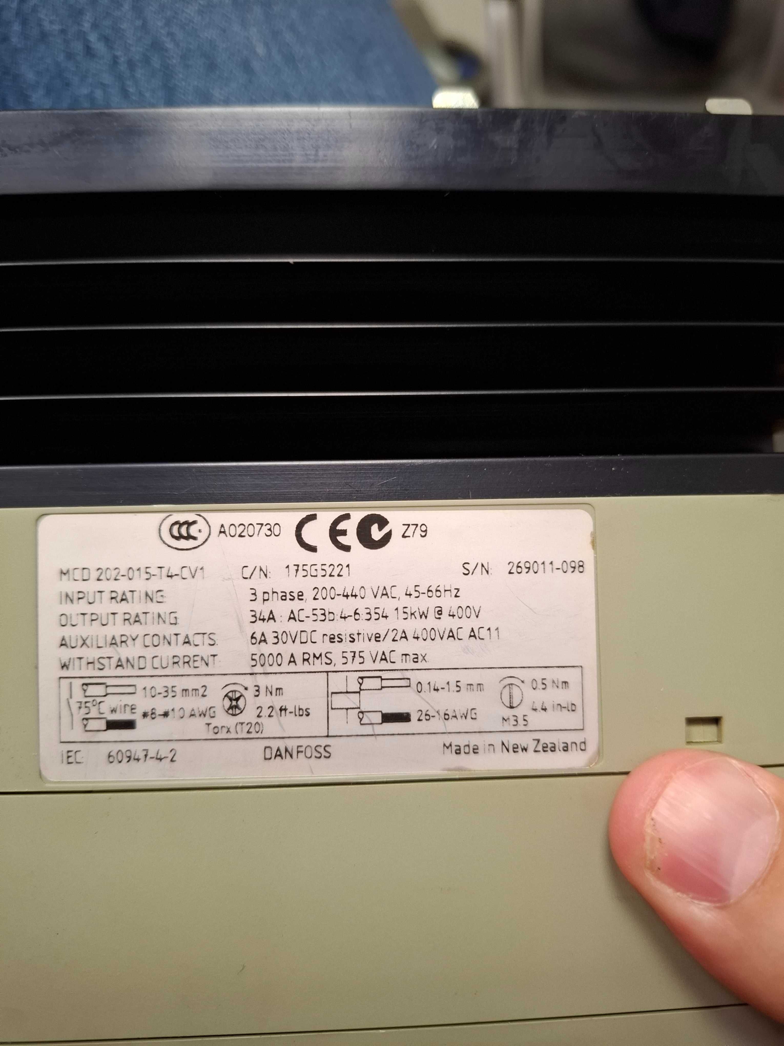 Danfoss Compact Starter MCD 202   15kw