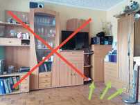 Meble meblościanka komplet komoda barek witryna