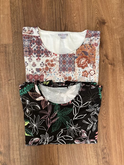 Лот 2 жіночих футболок батального розміру 58-60