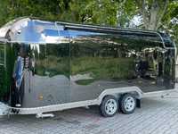 Nowa przyczepa gastronomiczna Shine Summer S black 5,5m food truck