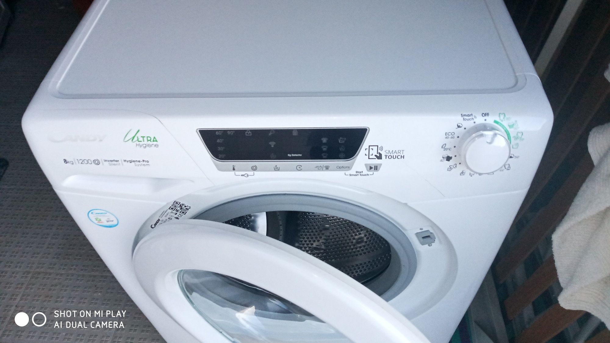 Máquina de lavar roupa Candy