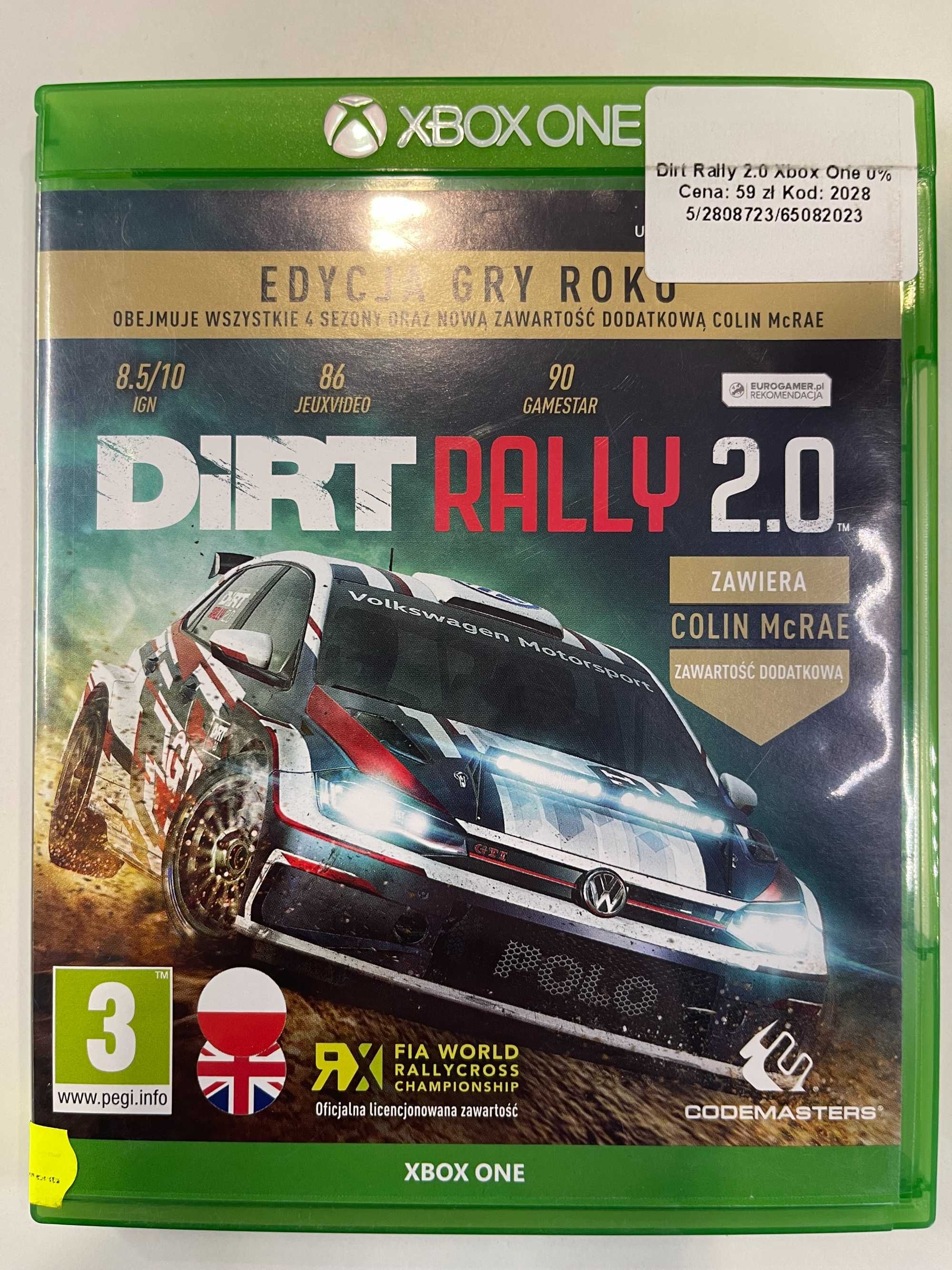 Dirt Rally 2.0 Xbox One