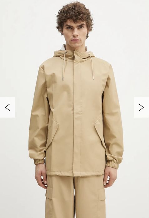 Дощовик Rains Fishtail Jacket бежевий М