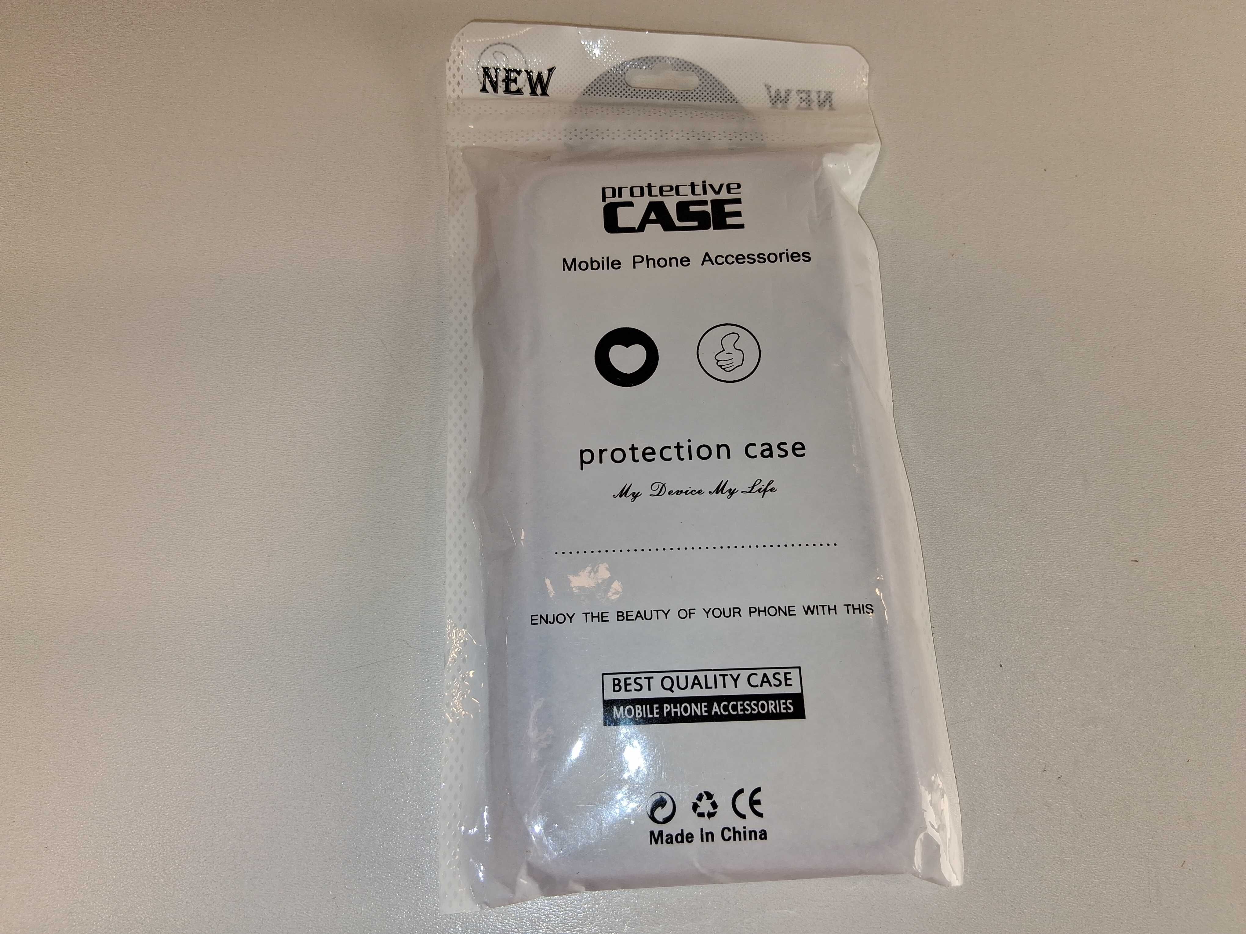 E107 Etui iPhone 14 Plus Fioletowe Silikonowe Wzór Serduszka Ochronne