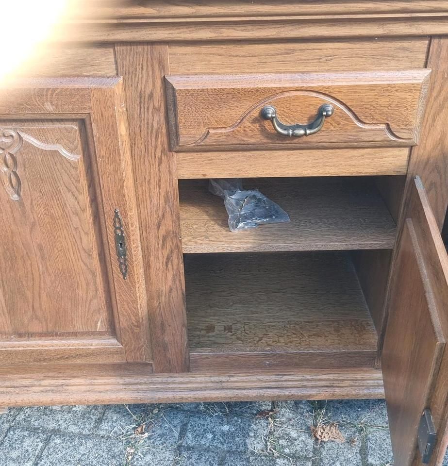 Duża komoda dębowa komoda pod telewizor lity pełny dąb