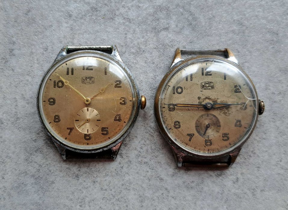 UMF Ruhla zegarek niemiecki (NRD) vintage 2 szt zestaw