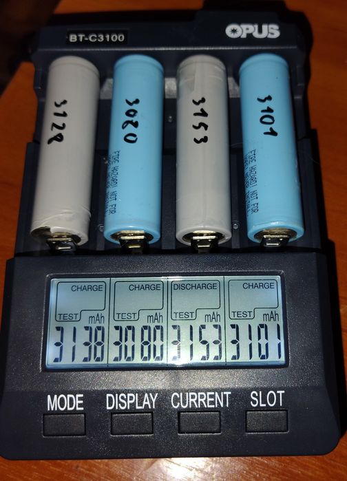 18650 Samsung 32E, Panasonic, LG 3000, 3100, 3200 mAh тестовані.