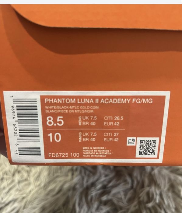 Бутси кросівки футбольні Nike Phantom Luna 2 Academy US 8,5 UK 7,5
