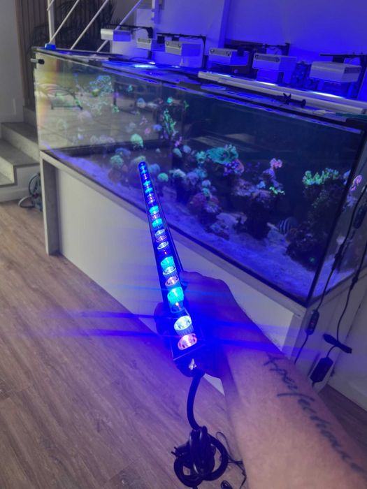 Led Bar do Akwarium Morskiego Belka UV Blue + Ściemniacz i Timer 85cm