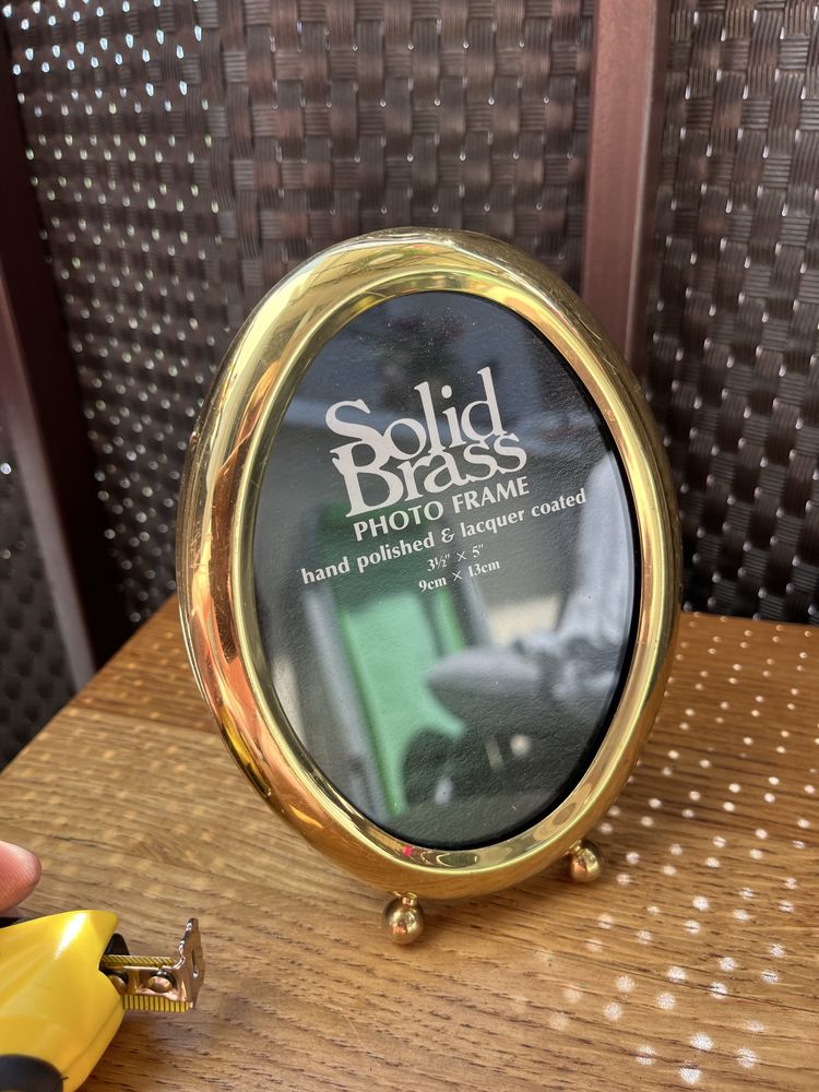 Ramka na zdjęcia fotki Solid Brass mosiądz antyk