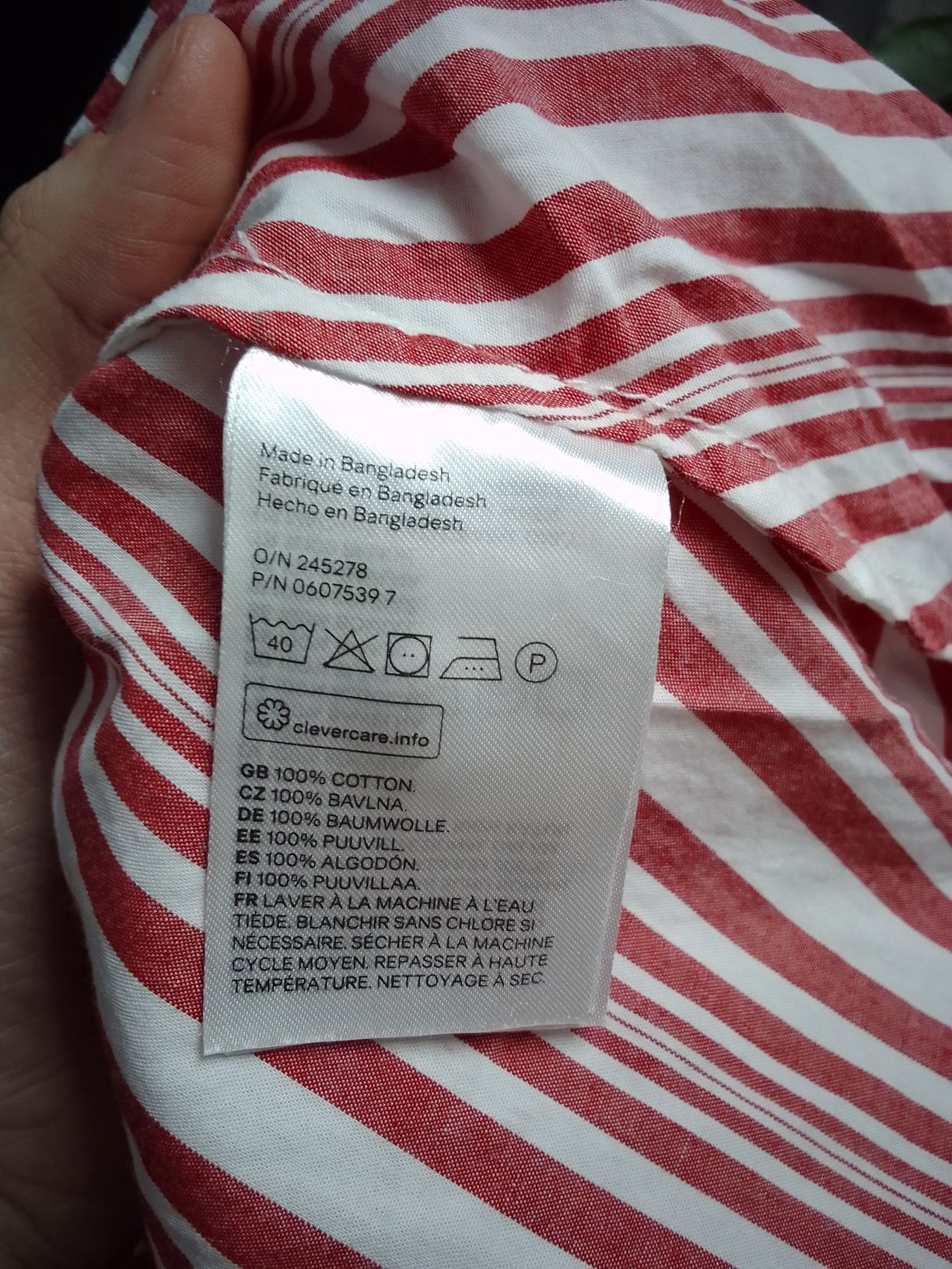 H&M szmizjerka w paski damska sukienka XS