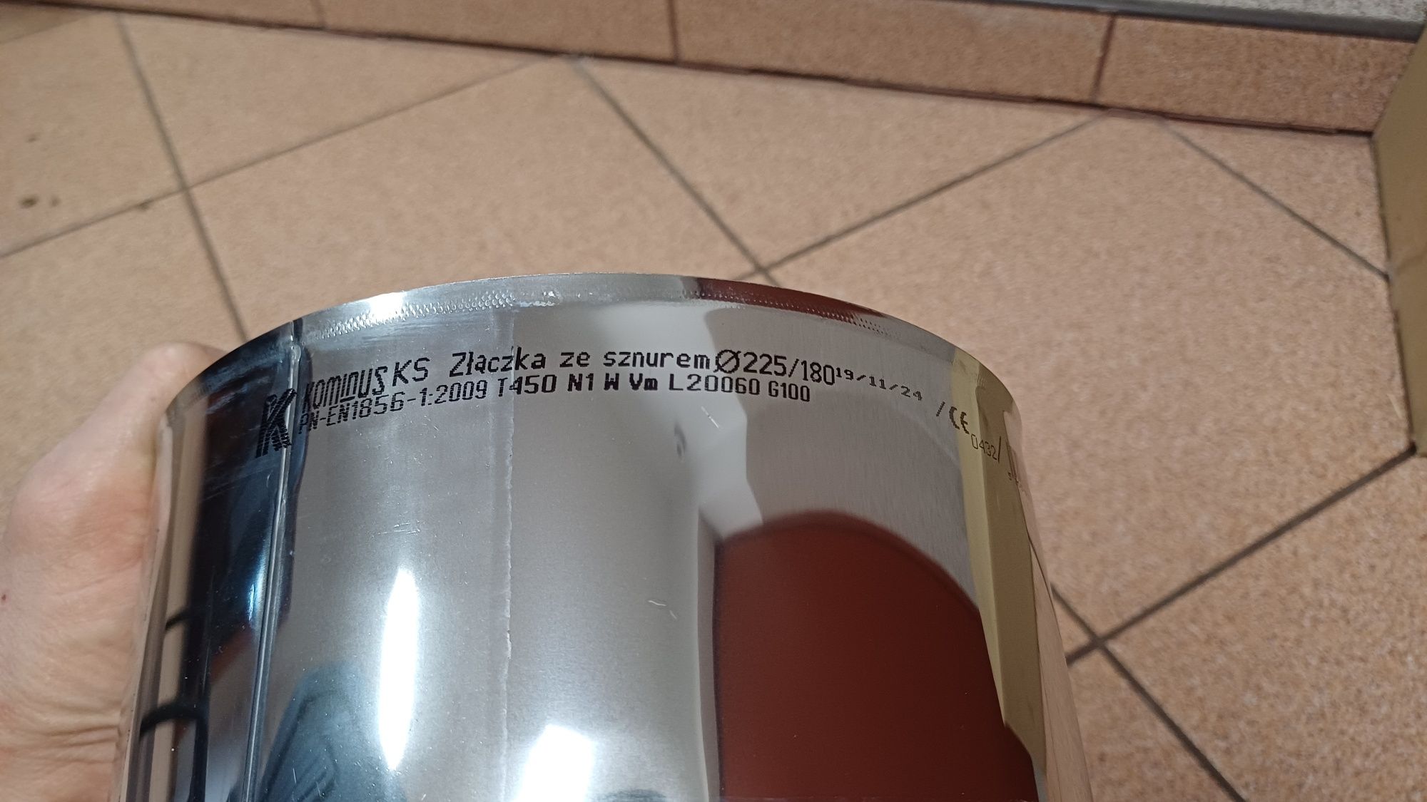 Adapter kominowy 180 rura