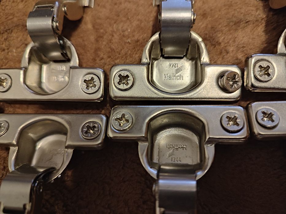 Zawiasy puszkowe, śruby meblowe, śruby szwedzkie