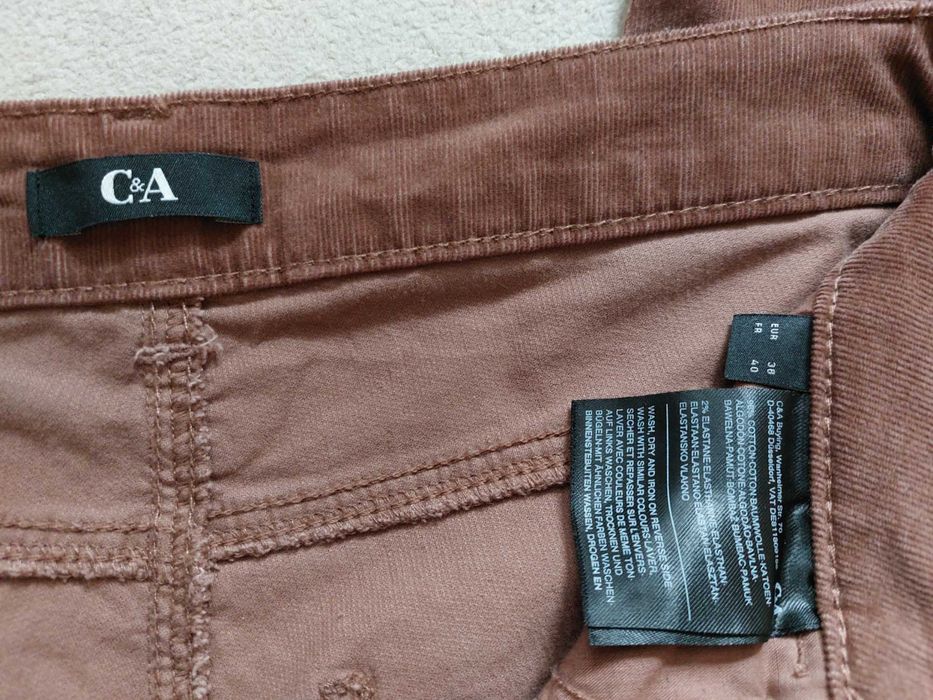 Джинси мікровельветові жіночі (нові) C&A розмір 46-48
