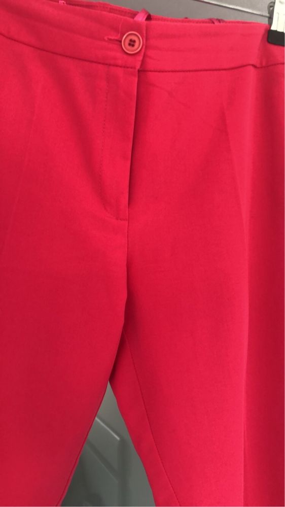Spodnie cygaretki różowe 40