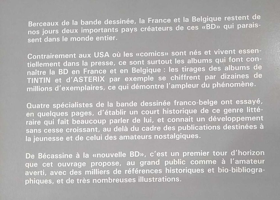 Histoire de la bande dessinée en France et en Belgique - H. Filippini
