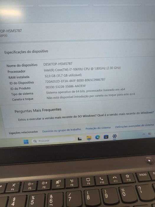 Lenovo T14s - i7 10th 32gb Ram