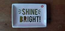 Tacka taca ceramiczna różowa na drobiazgi biżuterię | Shine Bright