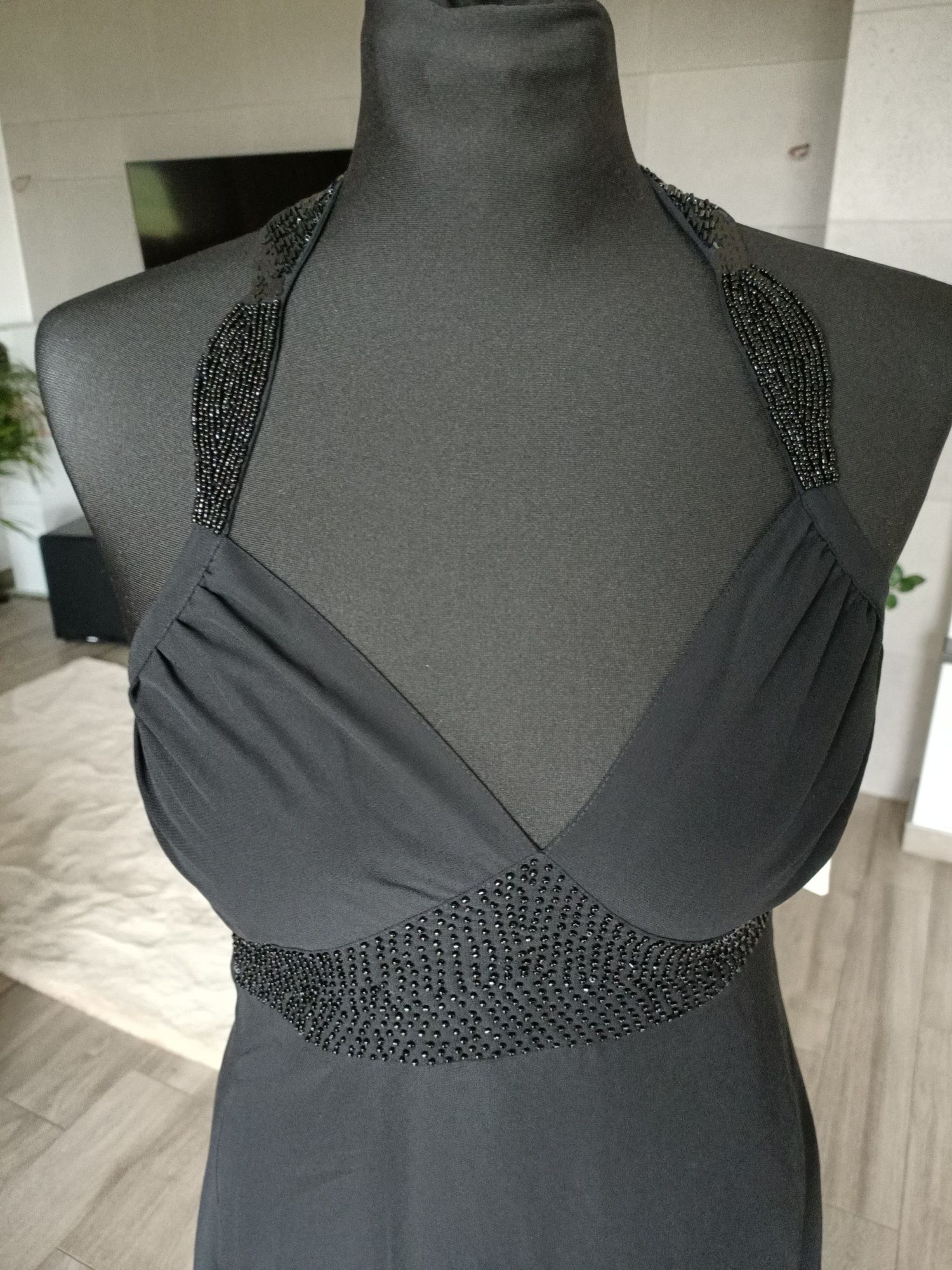 H&M sukienka czarna elegancka S
