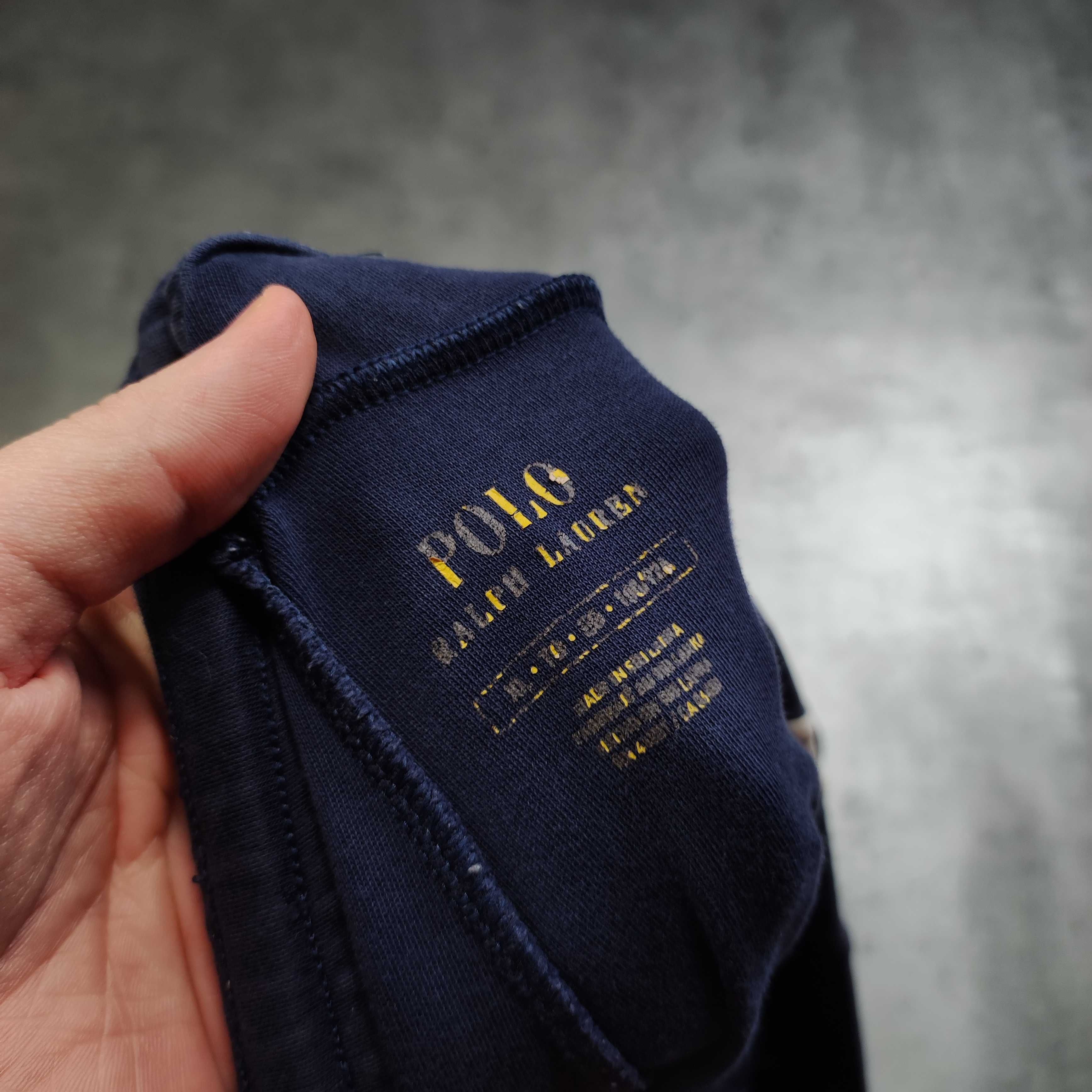 MĘSKIE DRESY Sportowe Premium Granatowe Lampas Logo Polo Ralph Lauren