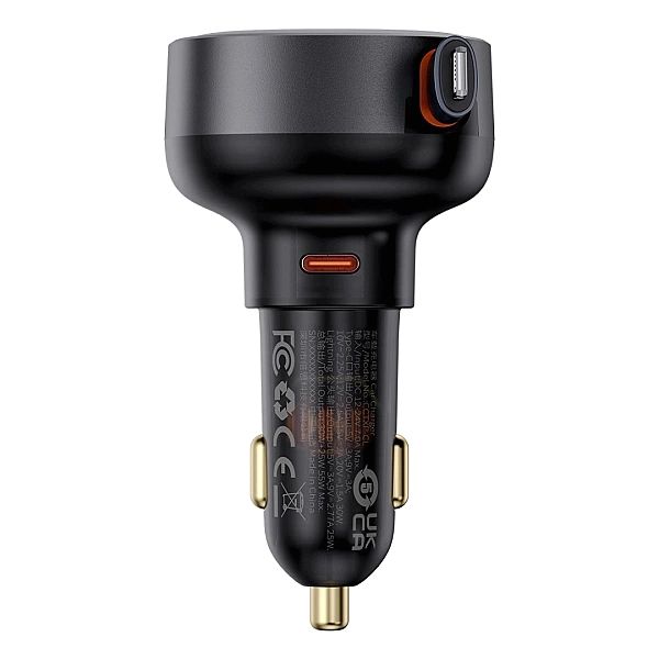 Ładowarka samochodowa Baseus Enjoyment Pro USB-C (żeńskie) / Lightning