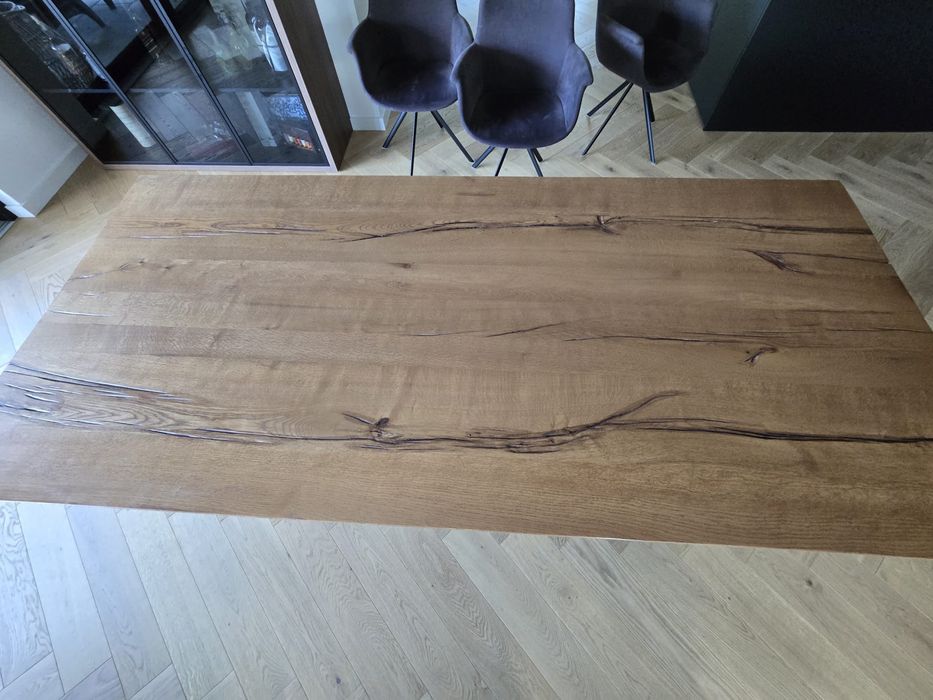 Stół dębowy lite drewno