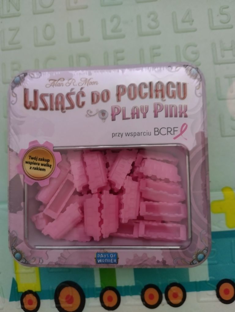 Wsiąść do pociągu: Play pink - zestaw różowych wagoników, nowy