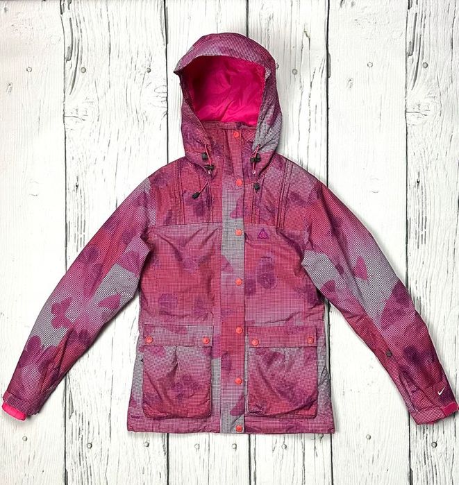 Nike Acg Kurtka Narciarska 3w1 z Podpinka Damska we Wzór Logowana r. X