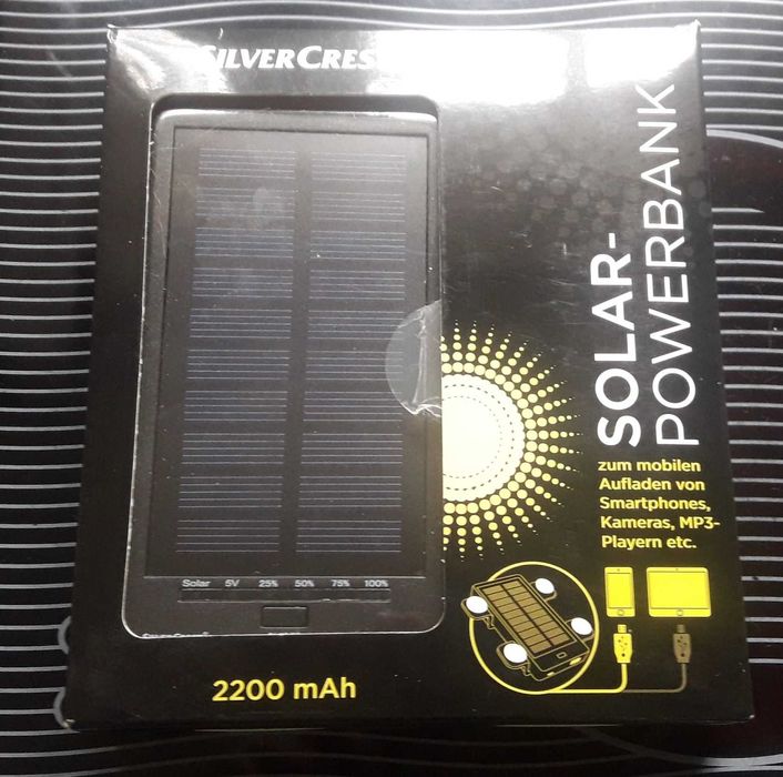 Powerbank solarny Powerbank Solar Silvercrest 2200 mAh 6 sztuk