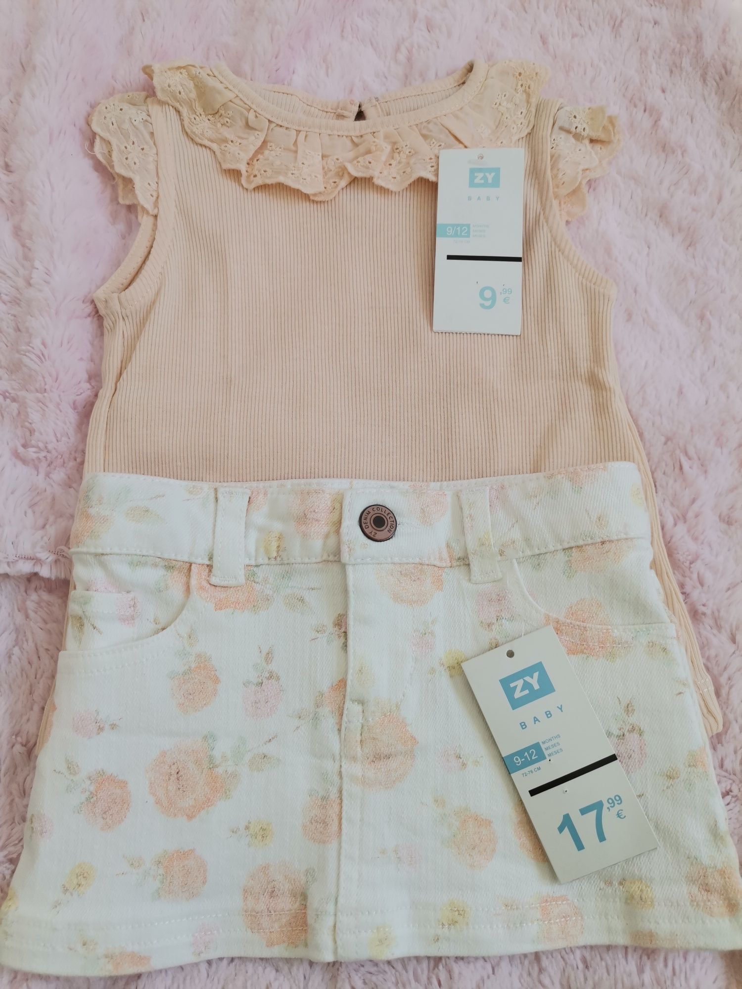 Lote roupa nova menina 9/12 meses