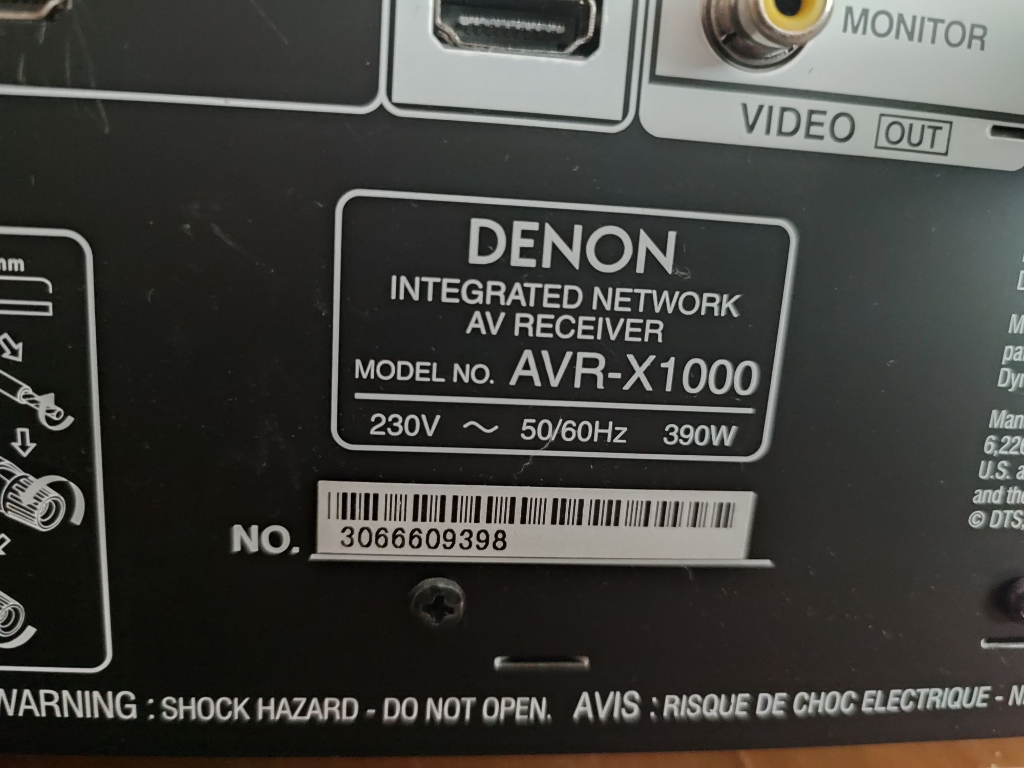 Amplituner DENON AVR 1000+ pilot + mikrofon do kalibracji