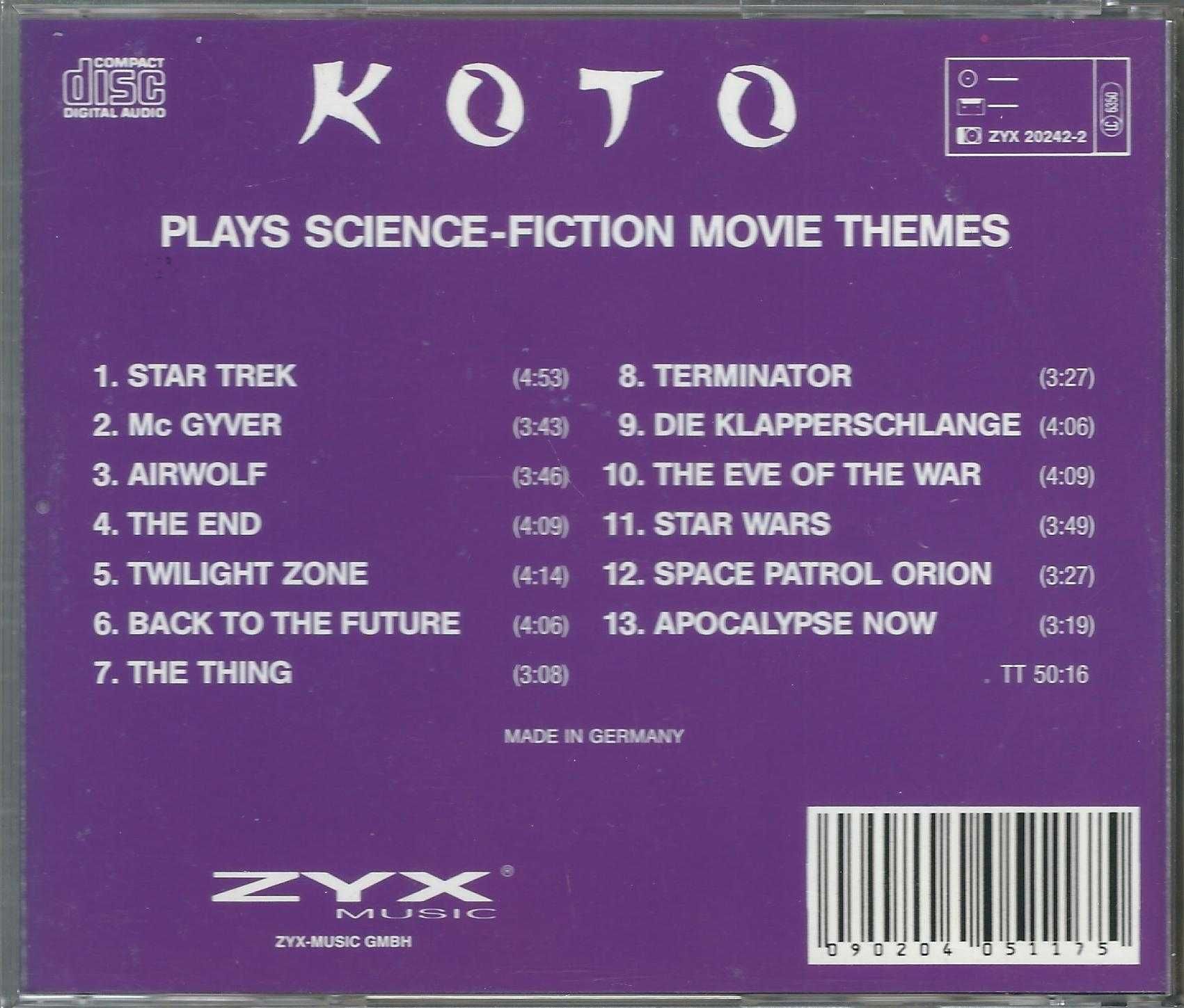 CD Koto - ...Plays Science-Fiction Movie Themes (1993) (ZYX Music)