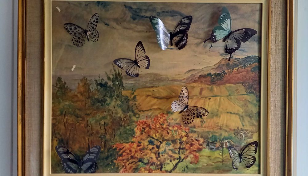 Obraz pejzaż krajobraz olej 1979