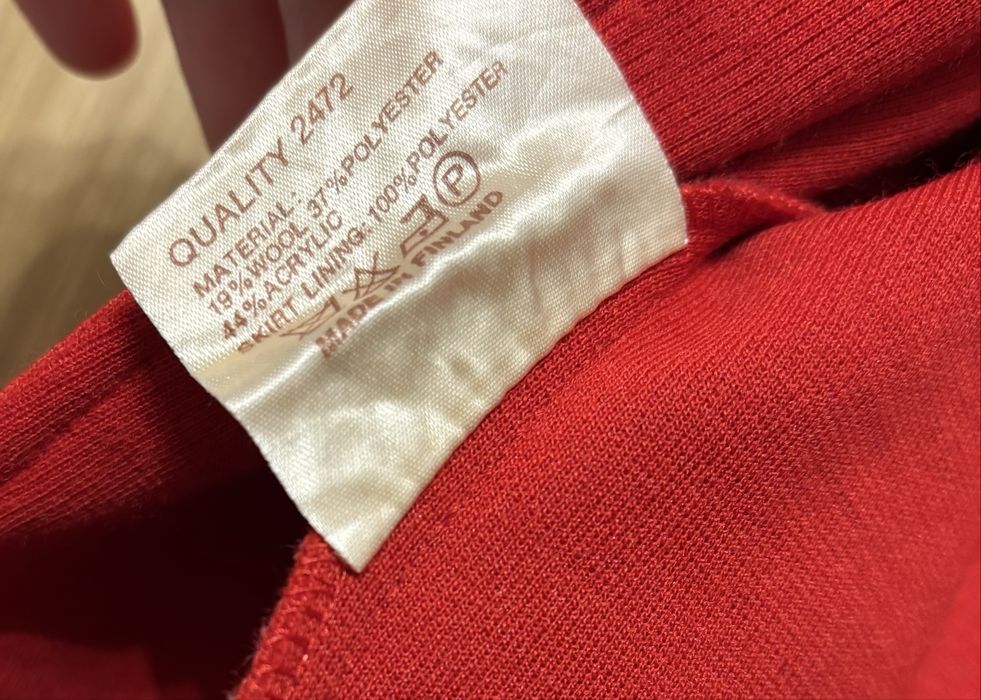 Wełniana czerwona marynarka damska 38