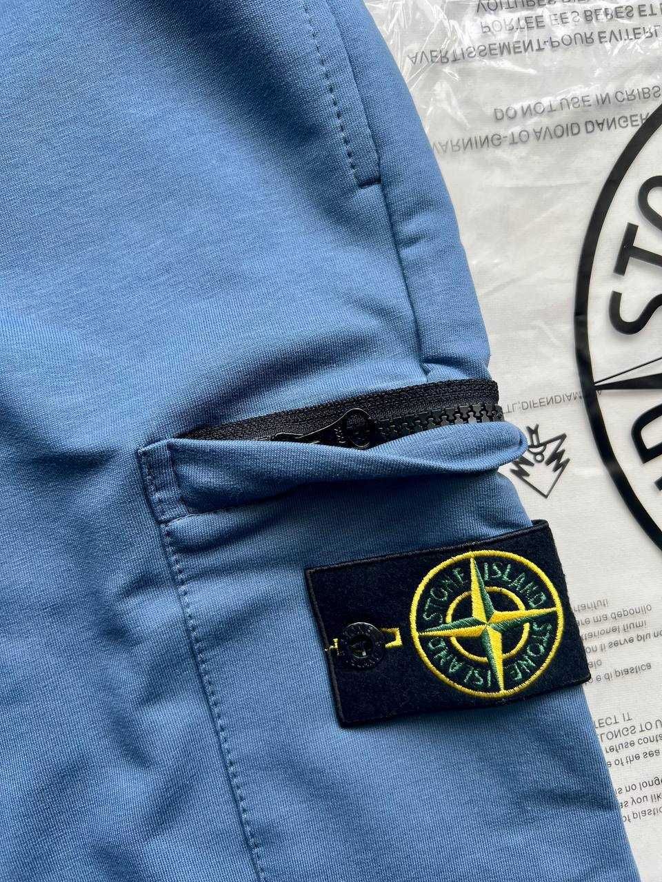 Сині шорти Stone Island ~ Шорты Стон Айленд ~ Бріджі Стонік