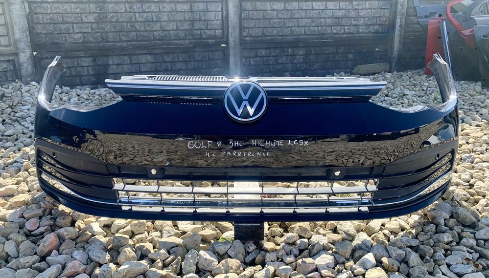 Zderzak przedni 4x PDC HIGHLINE LC9X VW Golf 8 5H 21- oryginal