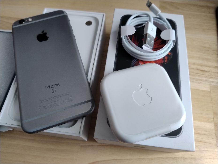 iPhone 6S 32GB Space Gray + case + sluchawki + kondycja 100%