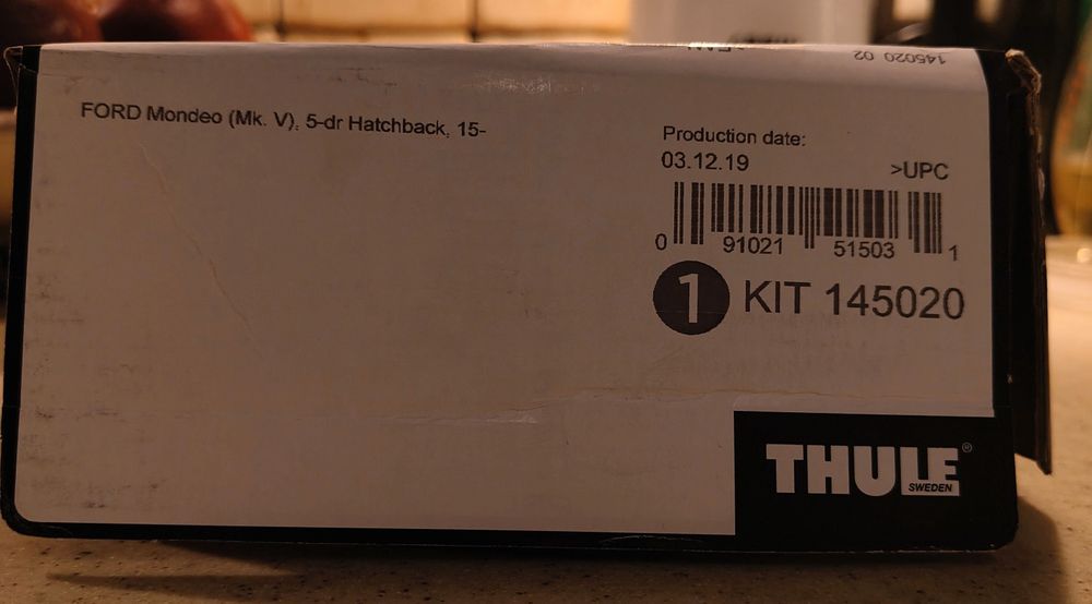 Thule kit 14 5020 Ford Mondeo Mk5 hatchback
