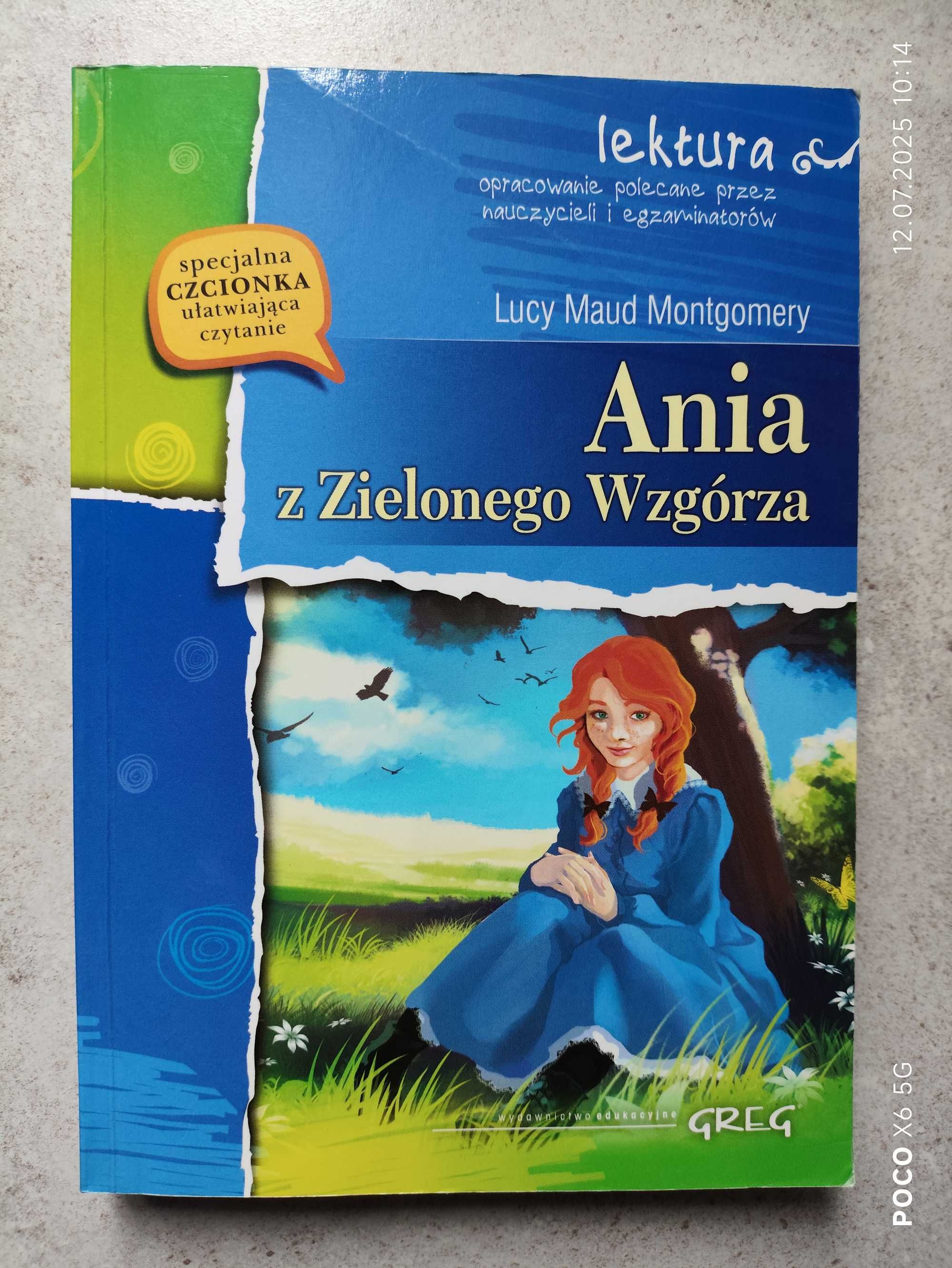 Książka z opracowaniem " Ania z Zielonego Wzgórza"