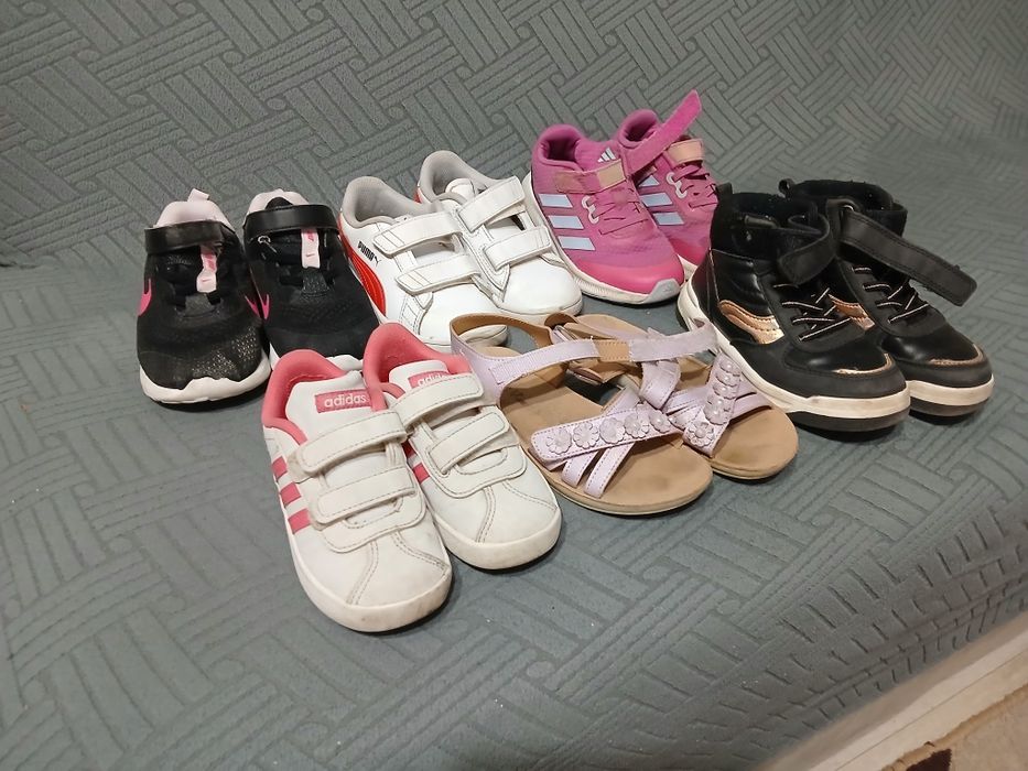 Buty dziecięce, używane, 25-30, prawie darmo, dobry stan. Wysyłka.