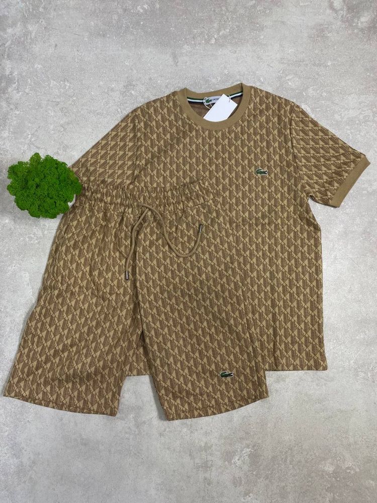 Розпродаж Чоловічий літнй костюм костюм двійка шорти футболка Lacoste