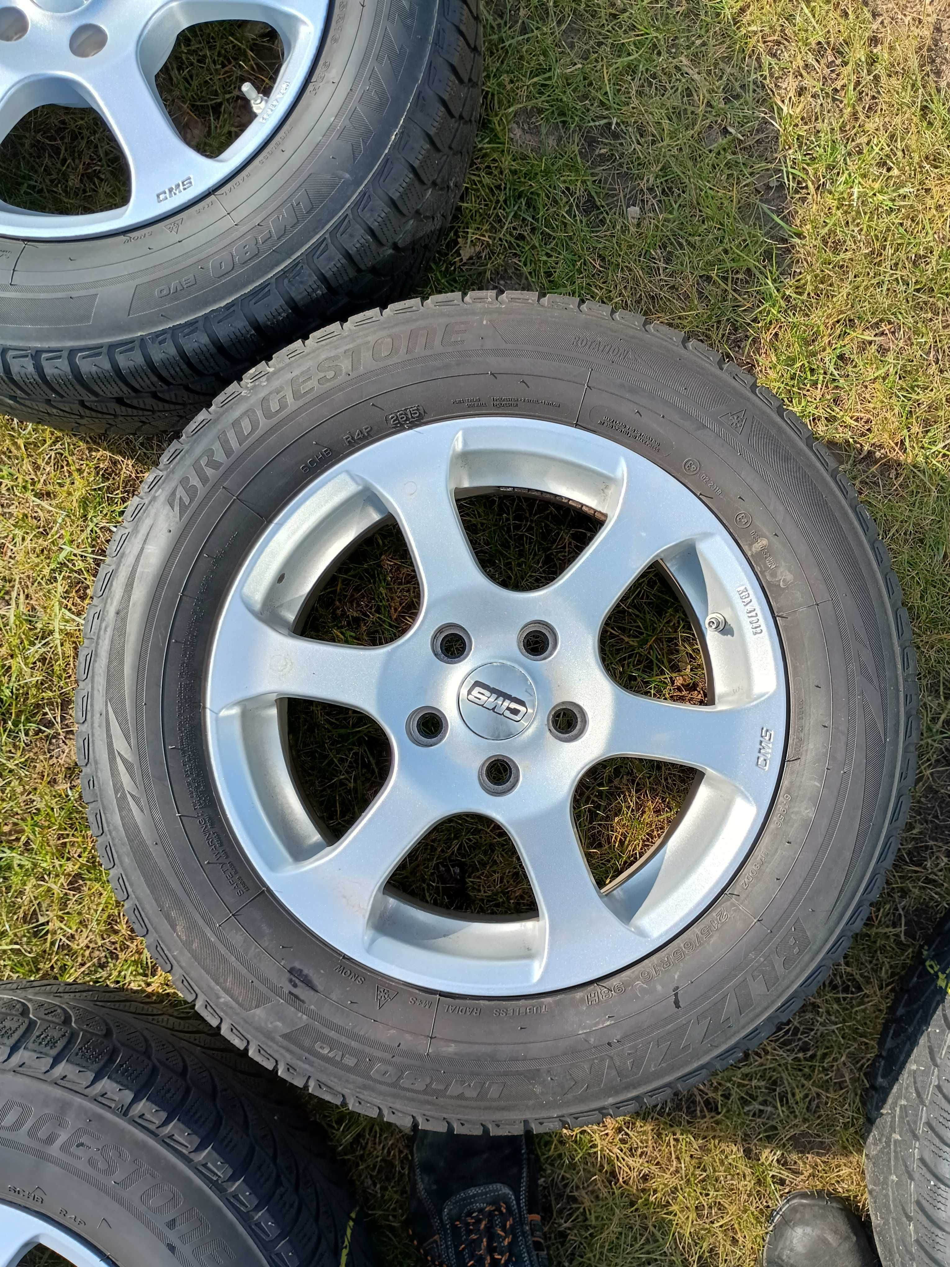 Felgi/koła CMS 16" 4szt, 5x114.3,czujnik TPMS opona 215/65R16 zima