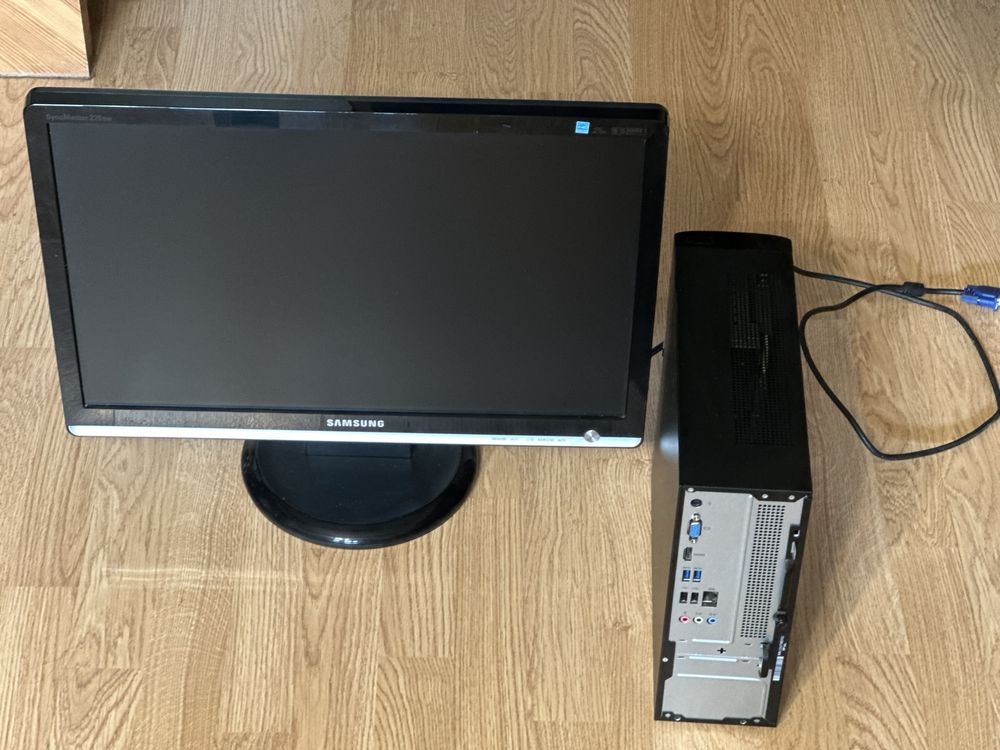 Komputer stacjonarny Hp intel Pentium 1,6 Ghz z monitorem Samsung