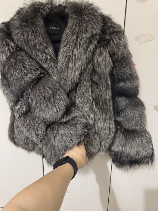 Новая шикарная шуба из чернобурки лиса Manzari s m l