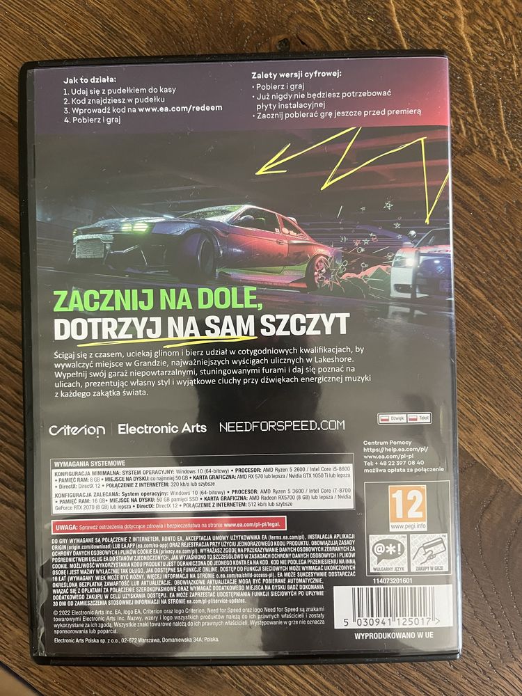 NFS unbound PC polsa wersja jezykowa
