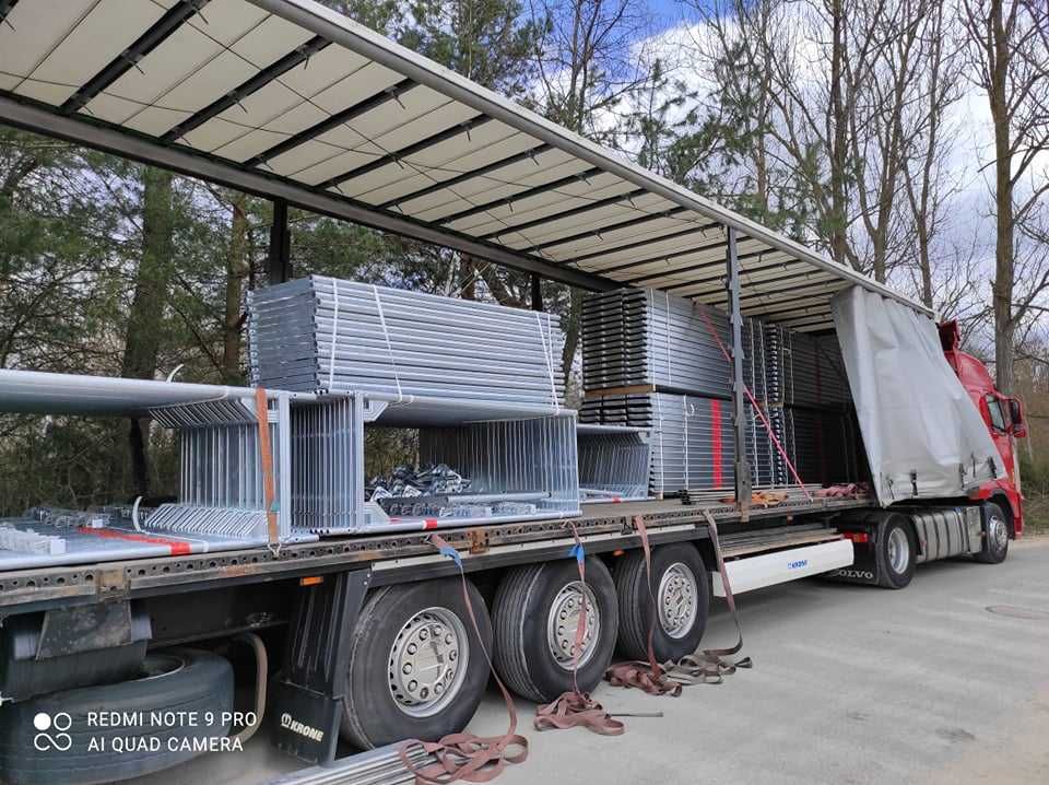 Rusztowanie typ Layher Baumann 120m2 nowe dotacja transport