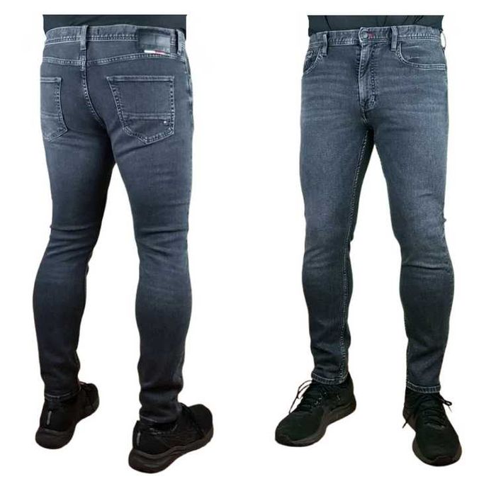 Męskie jeansy Tommy Hilfiger Houston -Slim szare nowe oryg. - W34/L30
