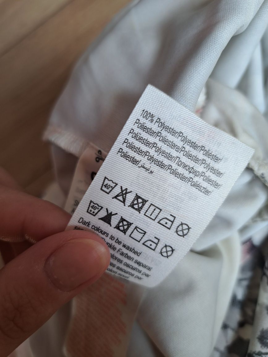 Sukienka szyfonowa maxi długa w kwiaty Only
